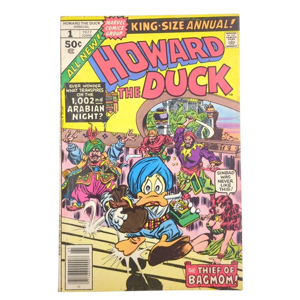 Howard the Duck Annual #1 Marvel Val Mayerik Bronze Age 1977 FN